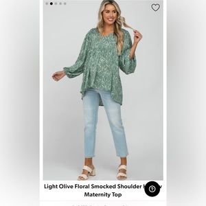 Pink Blush maternity shirt